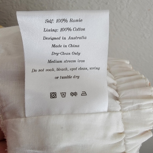 Sofia the Label Sunny Tie Front Crop Top in Yellow Floral size AU 8 NWT - Picture 9 of 10